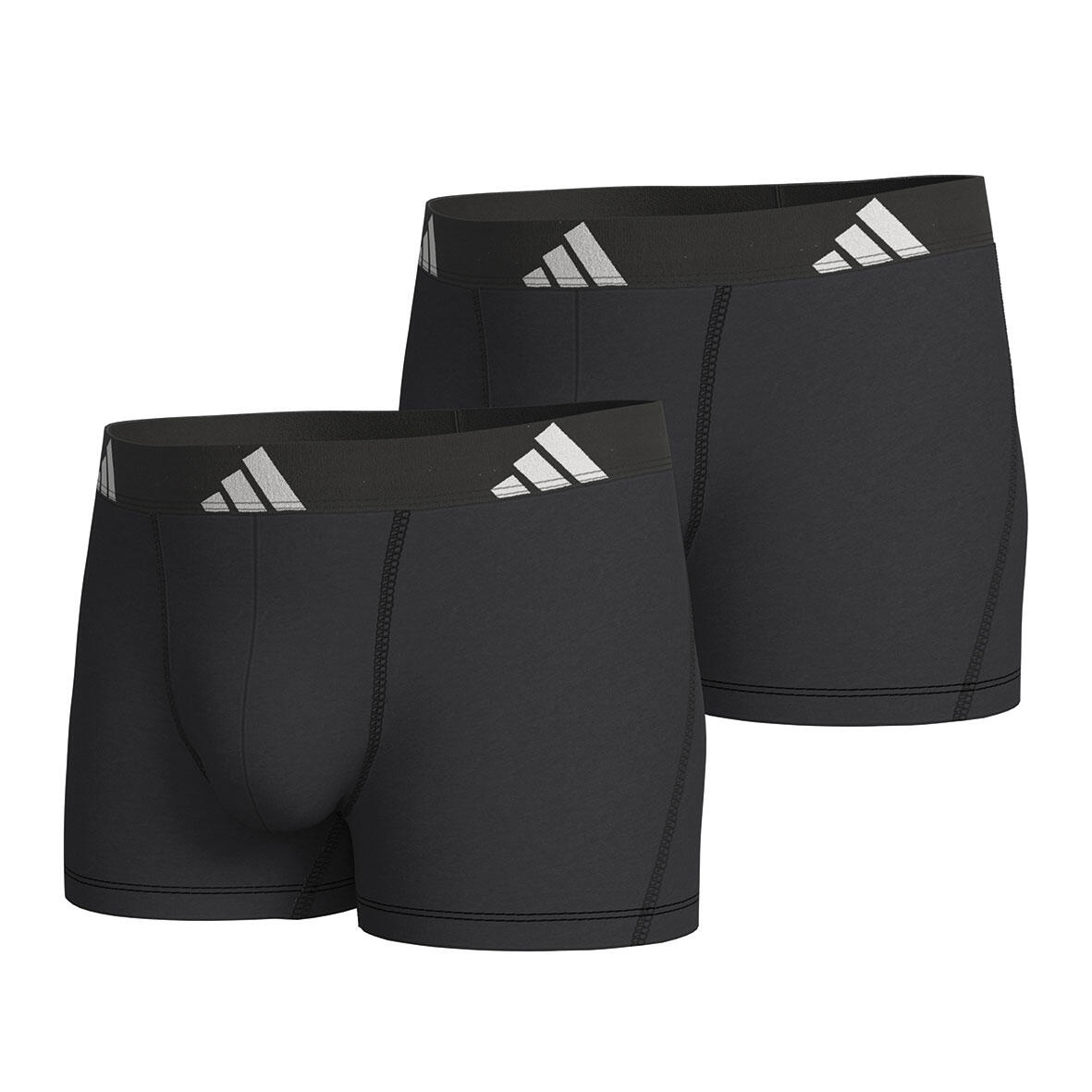 Adidas - Lot De 2 Boxers Homme Active Flex Cotton - Caleçon - Noir - 52 2xl - Decathlon
