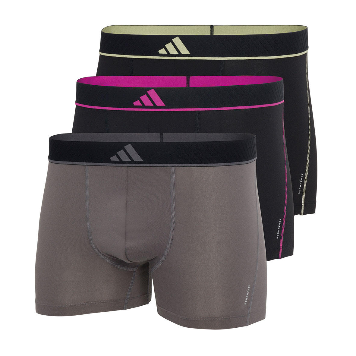 ADIDAS Boxershorts atmungsaktiv weich Herren - 3er Pack Trunk Active Micro Flex Eco