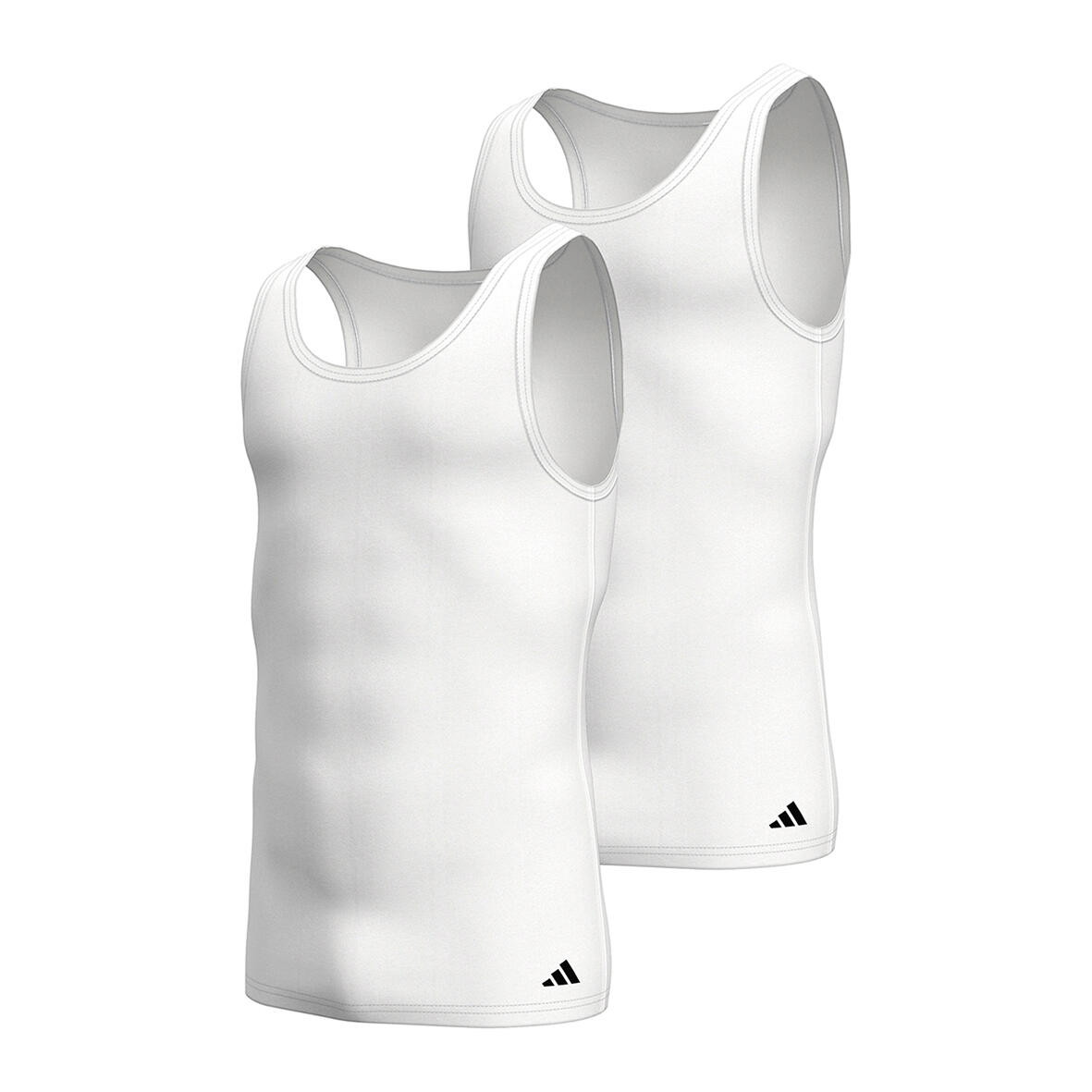 ADIDAS Tank Top langlebig weich Herren - 2er Pack Tank Top Active Flex Cotton