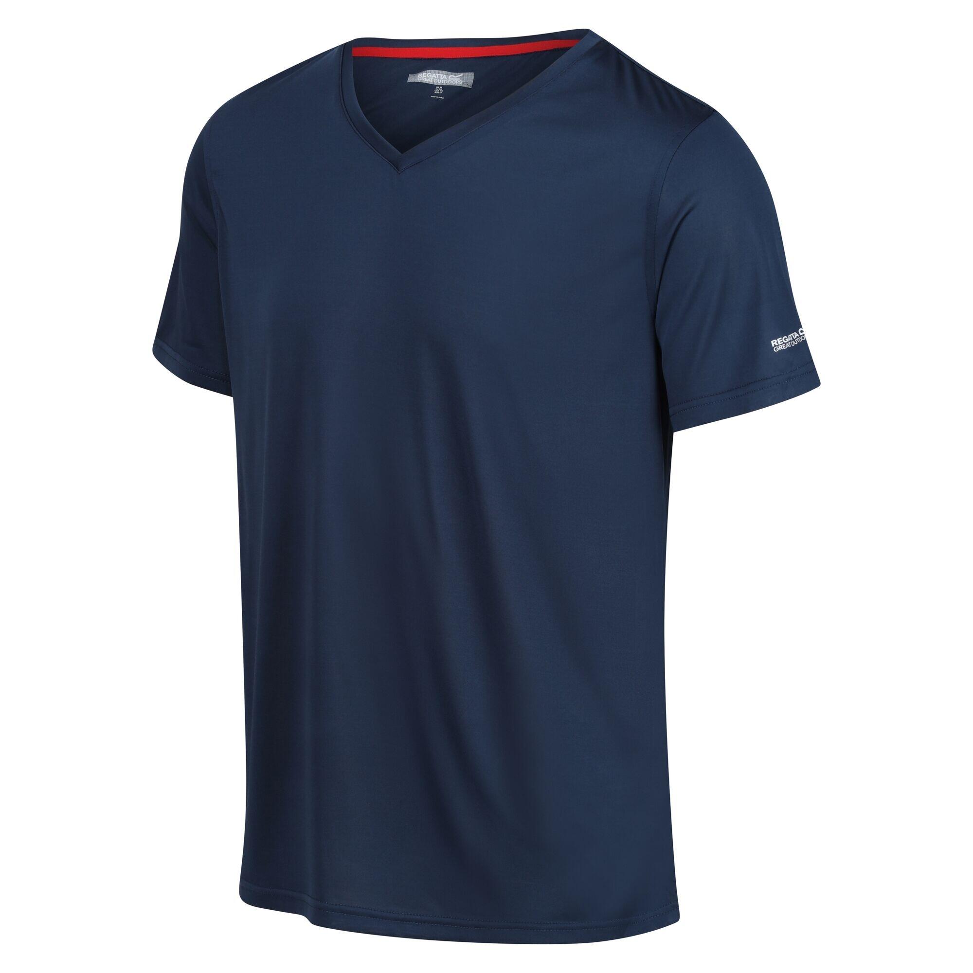 Maglietta Scollo A V Uomo Regatta Fingal Moonlight Denim 3/5