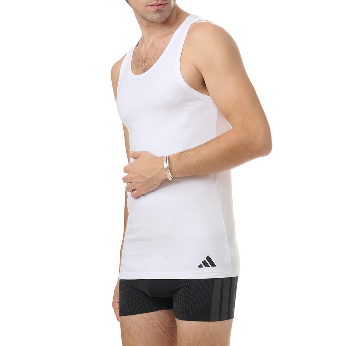 Gilet Uomini Confezione da 2 Aderente alla figura-Tank Top Active Flex Cotton 4/7