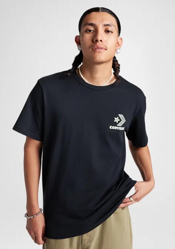 T-shirt uomo converse nature center - nero 1/4