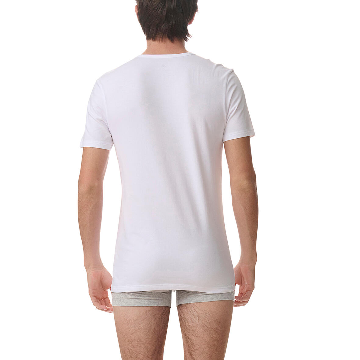2 er Pack adidas V-Neck T-Shirt Herren V-Ausschnitt Baumwolle 3/7