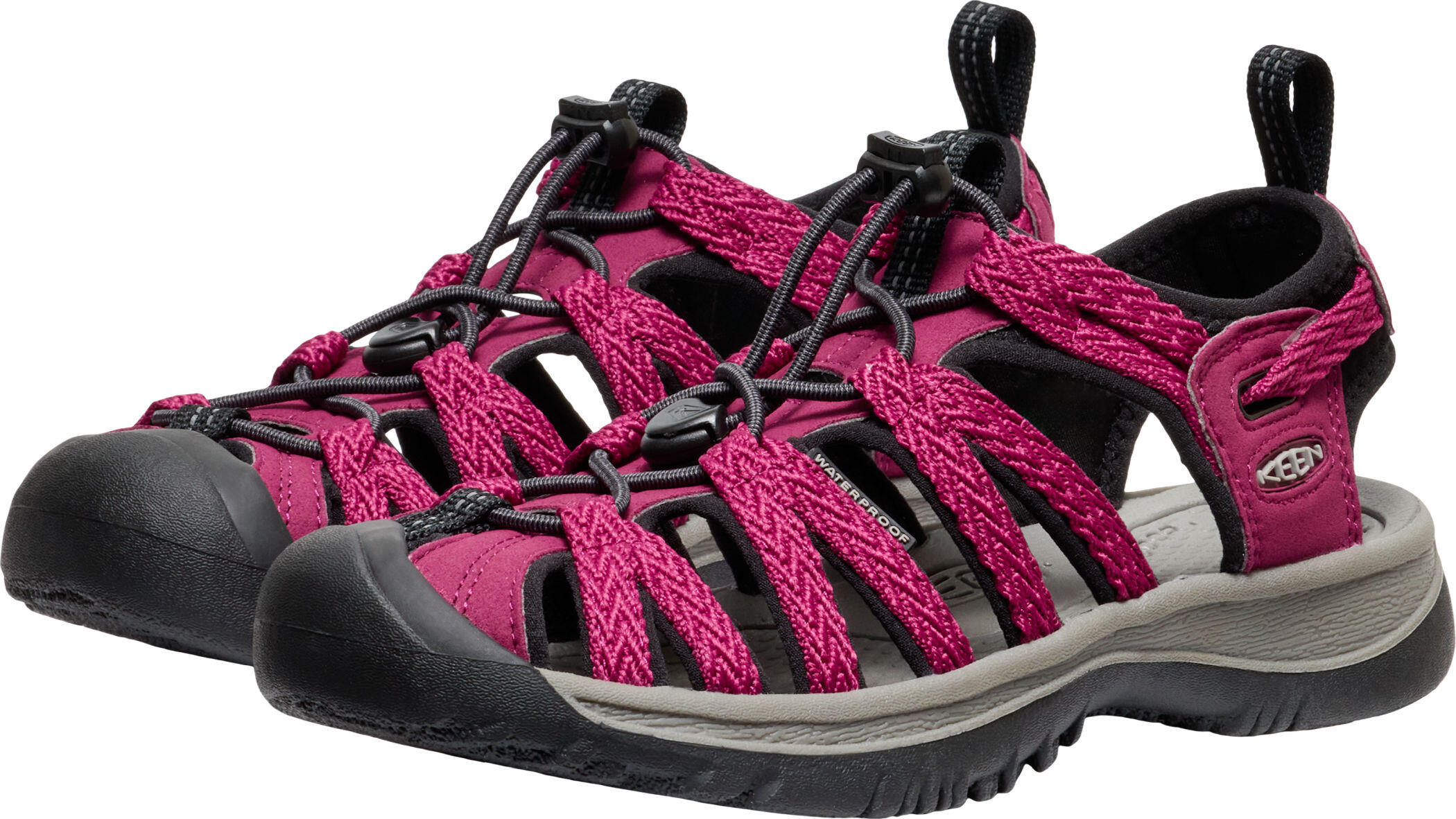 Women’s WHISPER W Sandals Beaujolais/Black 2/7