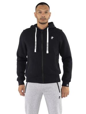 Felpa da uomo invernale con zip e cappuccio "Smooth