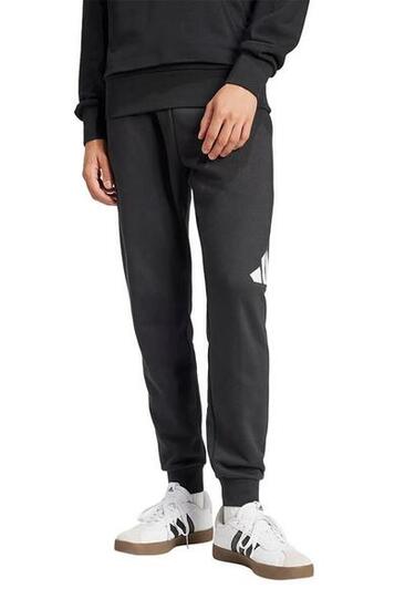 Pantalone uomo adidas essentials big logo french terry - nero