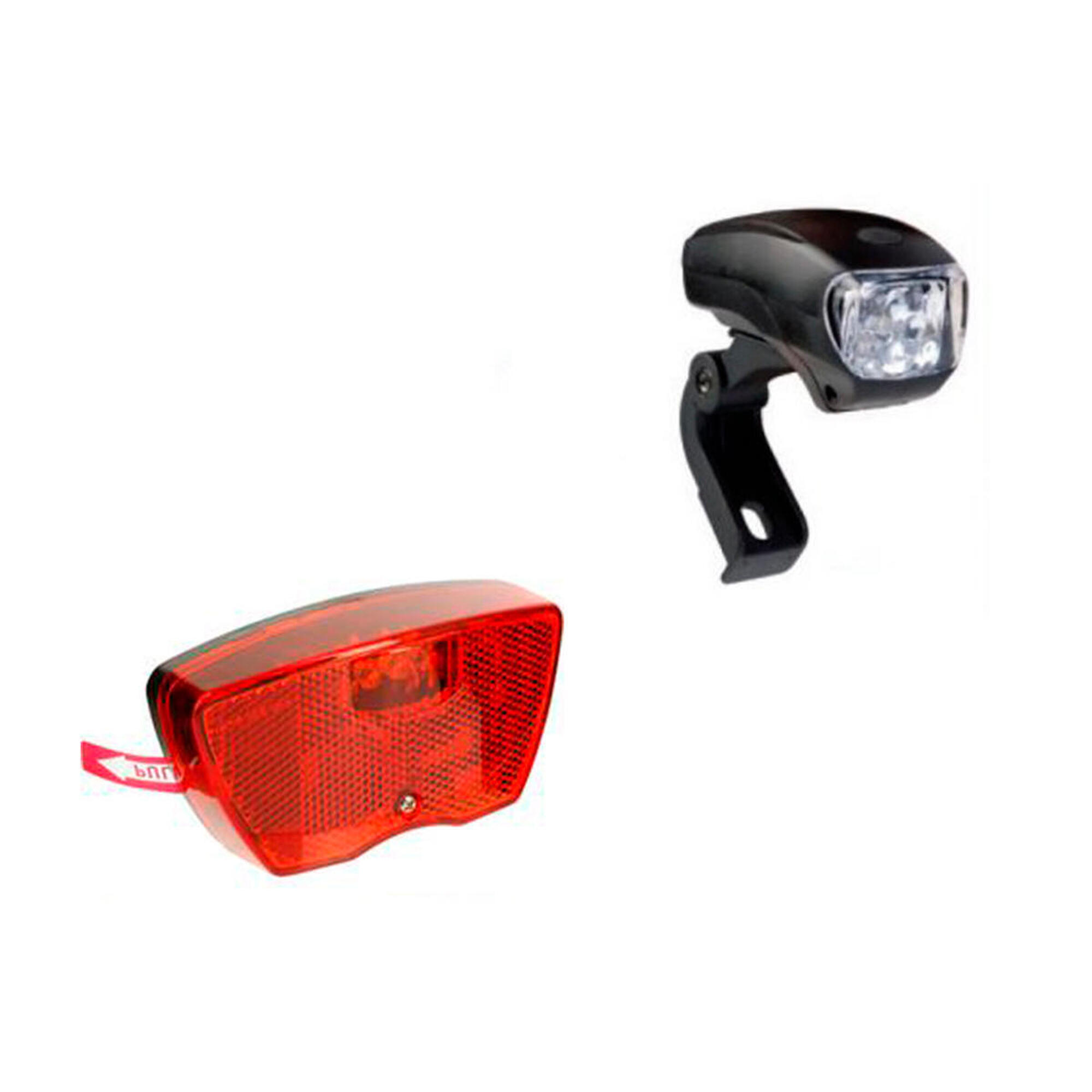 Luzes de bicicleta LED dianteiras e traseiras alimentadas por bateria