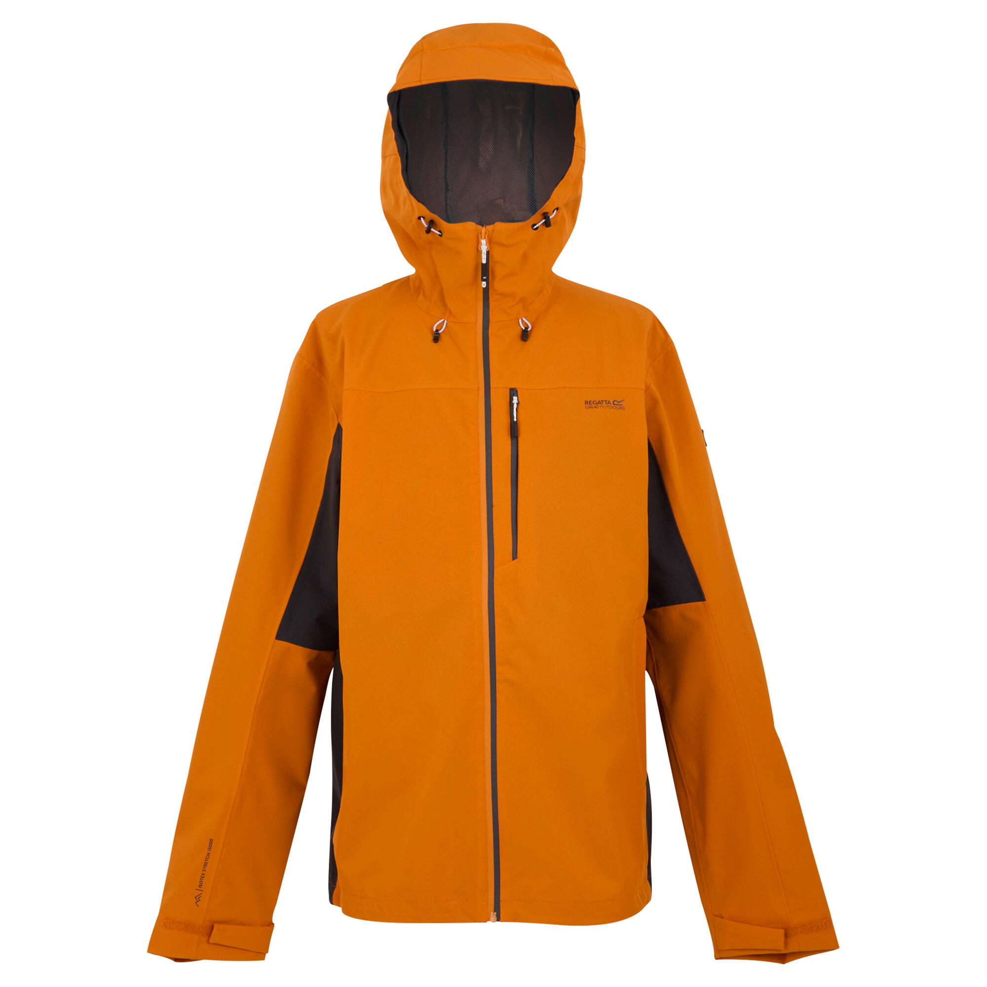 REGATTA Mens Birchdale II Waterproof Jacket (Fox/Ash)