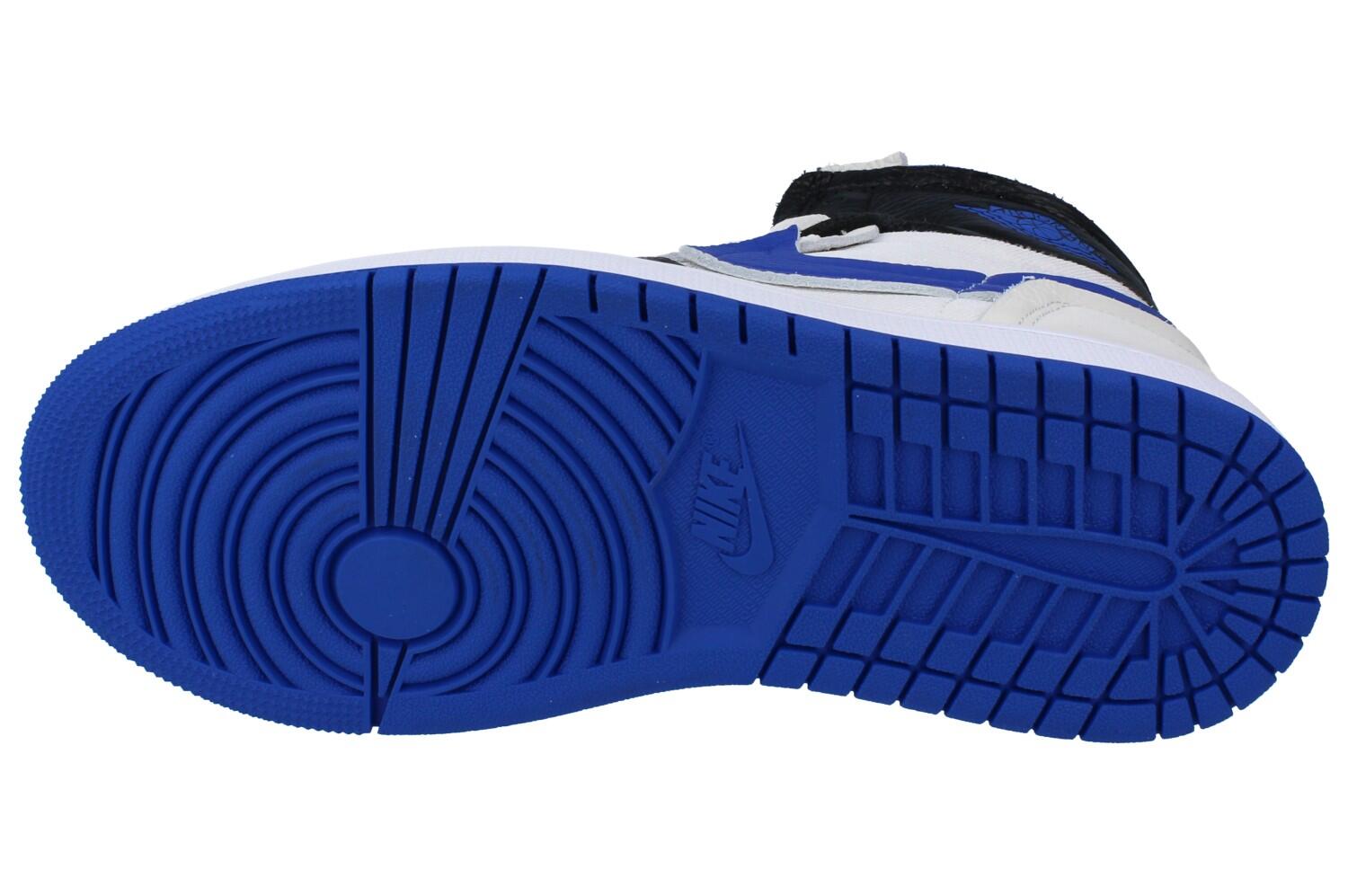 Scarpe Sportive Pelle Hightop (Alto)Donna Nike Air Jordan 1 Azzurro 5/5