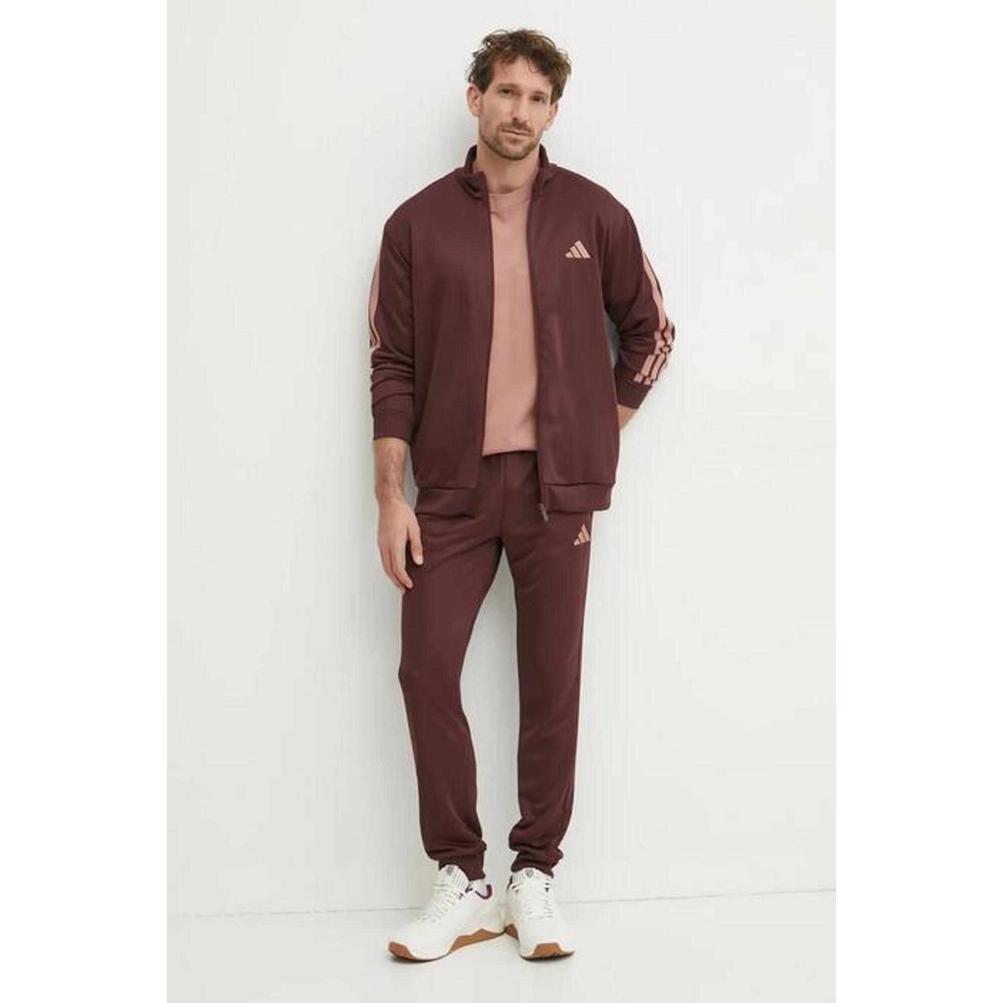 Dres Basic 3-Stripes French Terry Rozmiar XXL Czerwony - JI8872