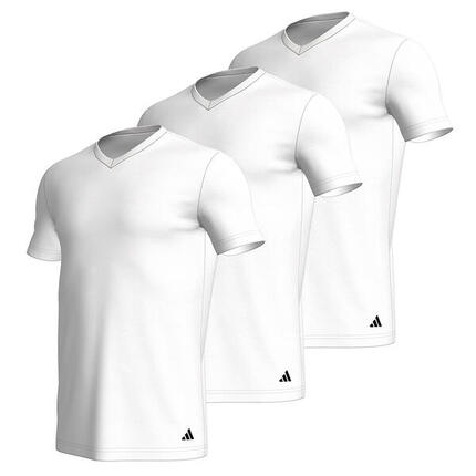 T-Shirt Herren 3er Pack Figurbetont-V-Neck Shirt, Active Core Cotton 3PK