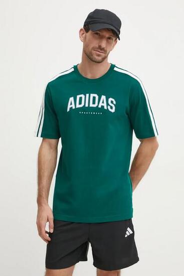 T-shirt uomo adidas college tee - verde
