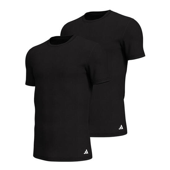 T-Shirt Herren 2er Pack Figurbetont-Crew Neck Shirt Active Flex Cotton