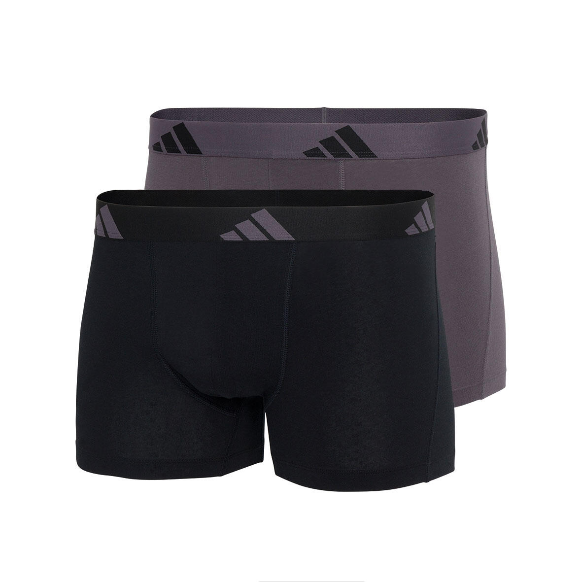 Adidas - Lot De 2 Boxers Homme Active Flex Cotton - Caleçon - Gris|multicolore - 44 L - Decathlon