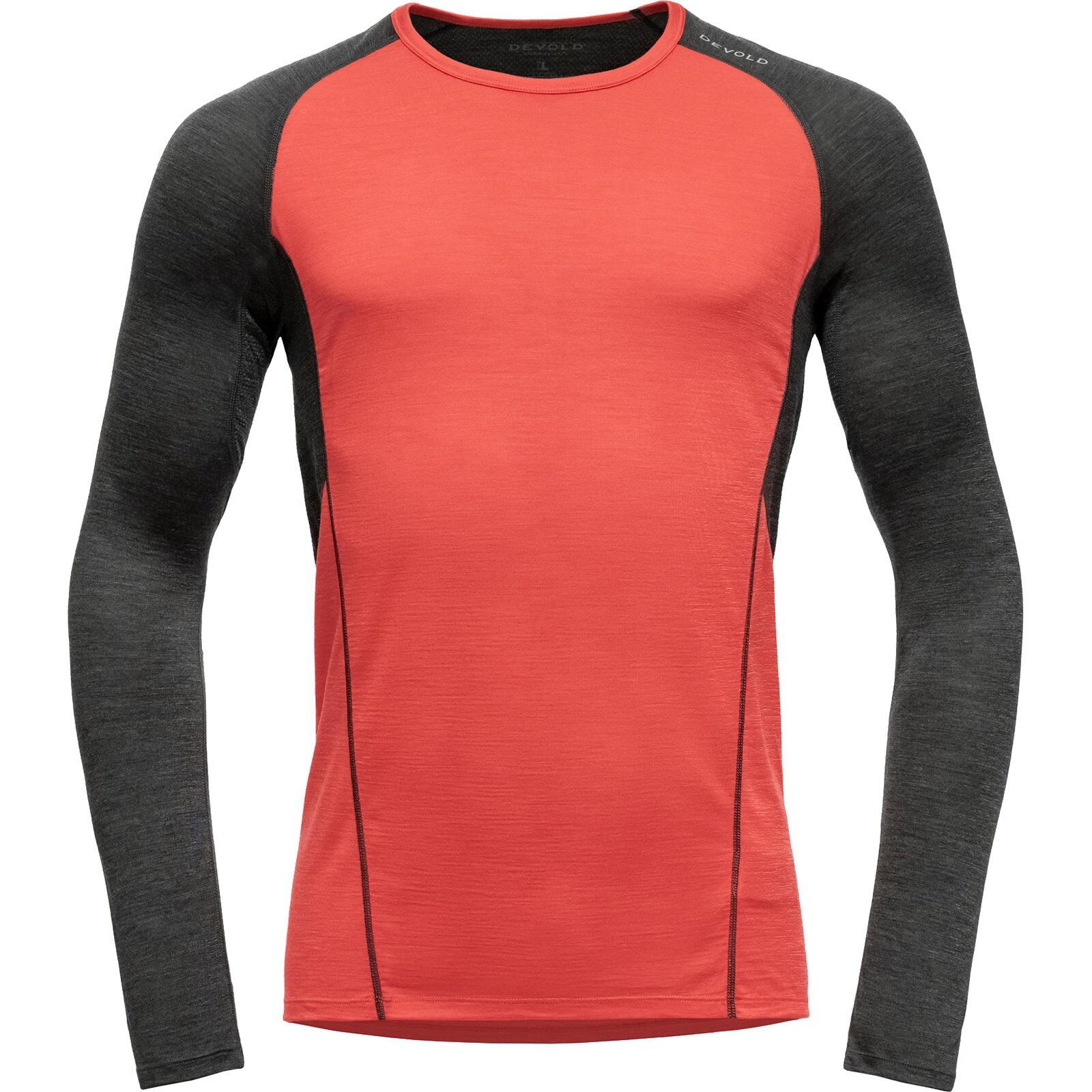 DEVOLD Langarm-Funktionsshirt Running Merino 130 Shirt Man cayenne