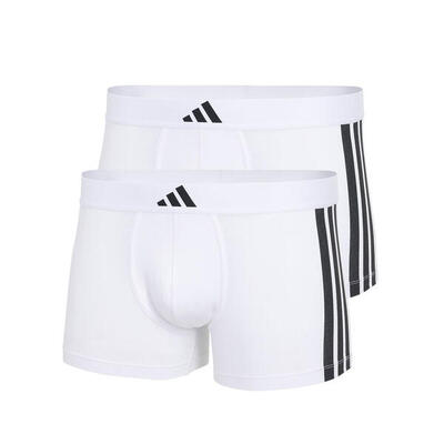 Due boxer uomo adidas active flex cotton - bianco