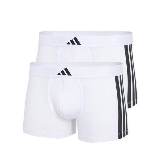 Due boxer uomo adidas active flex cotton - bianco