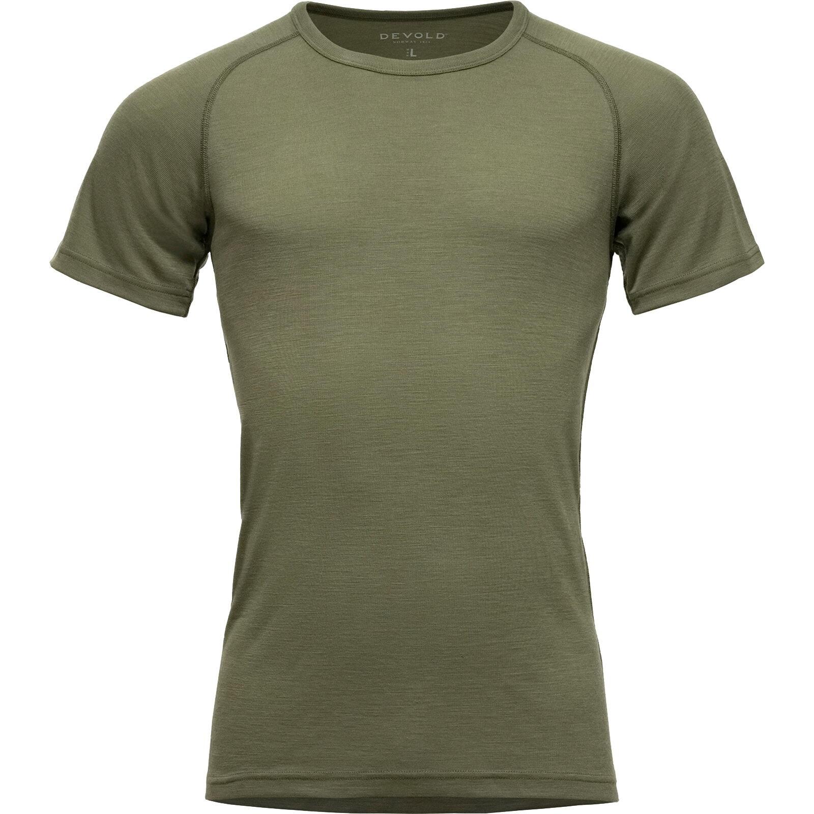 DEVOLD Funktionsshirt Lauparen Merino 190 Base Tee Man lichen