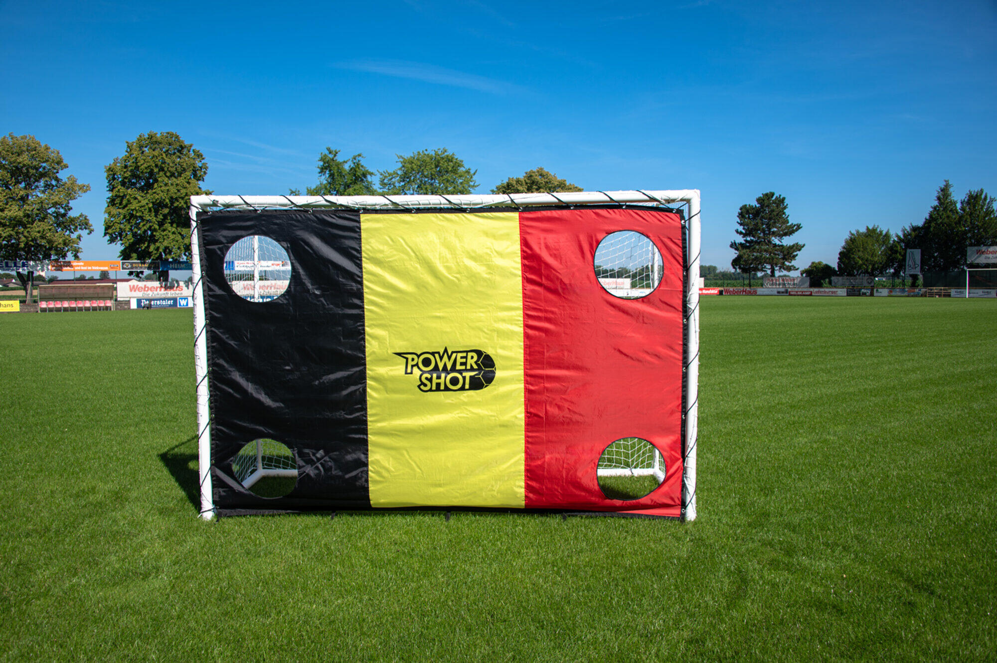 Porta da calcio STADIUM 3 x 2 m + parete di tiro belga 6/7