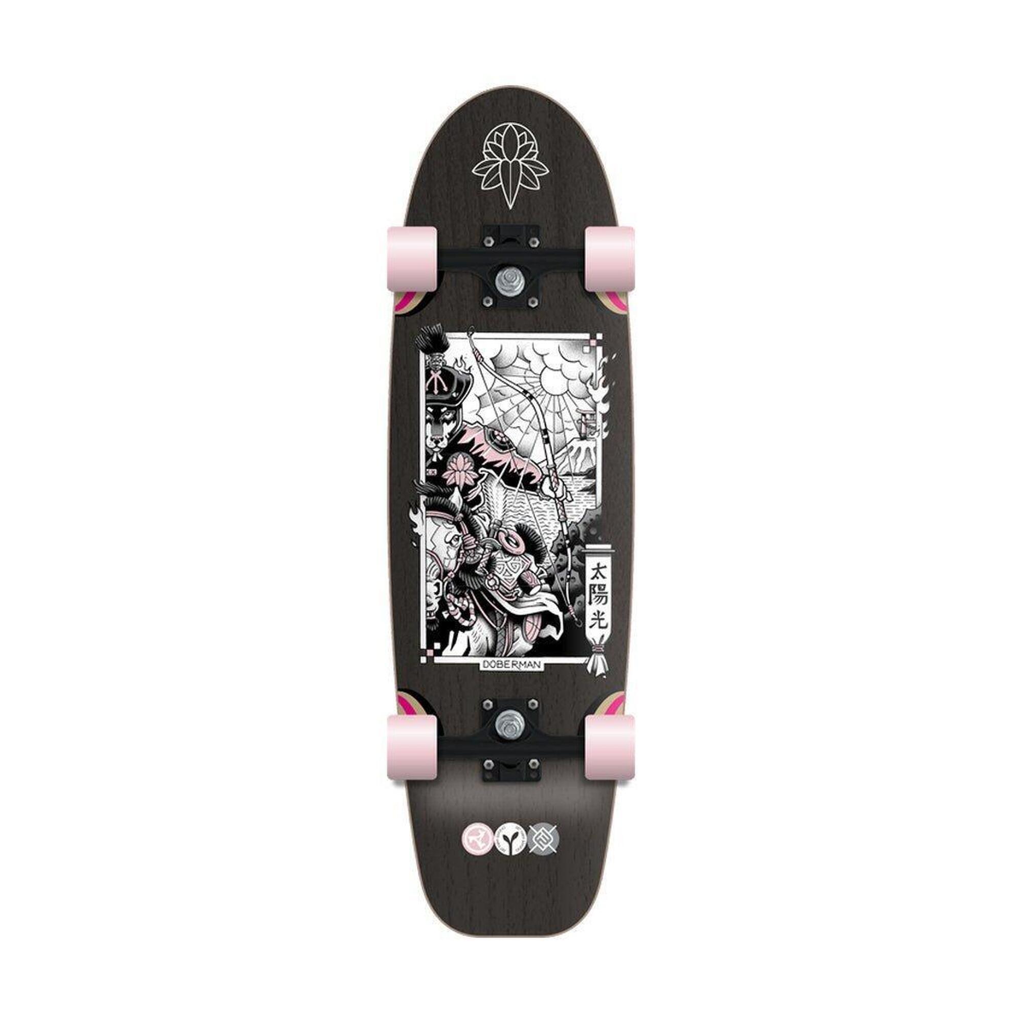 Flying-wheels - Doberman 31 - Skateboard Street - Cruiser Skate - Noir - Decathlon