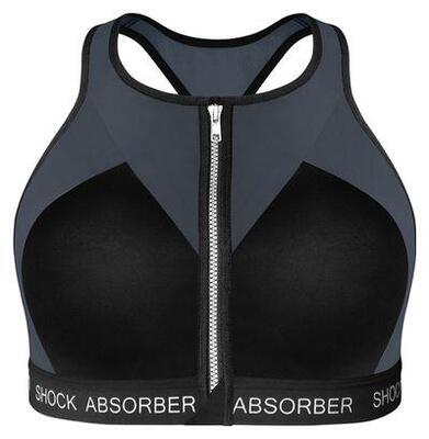 Shock absorber infinity power bra zwart / grijs