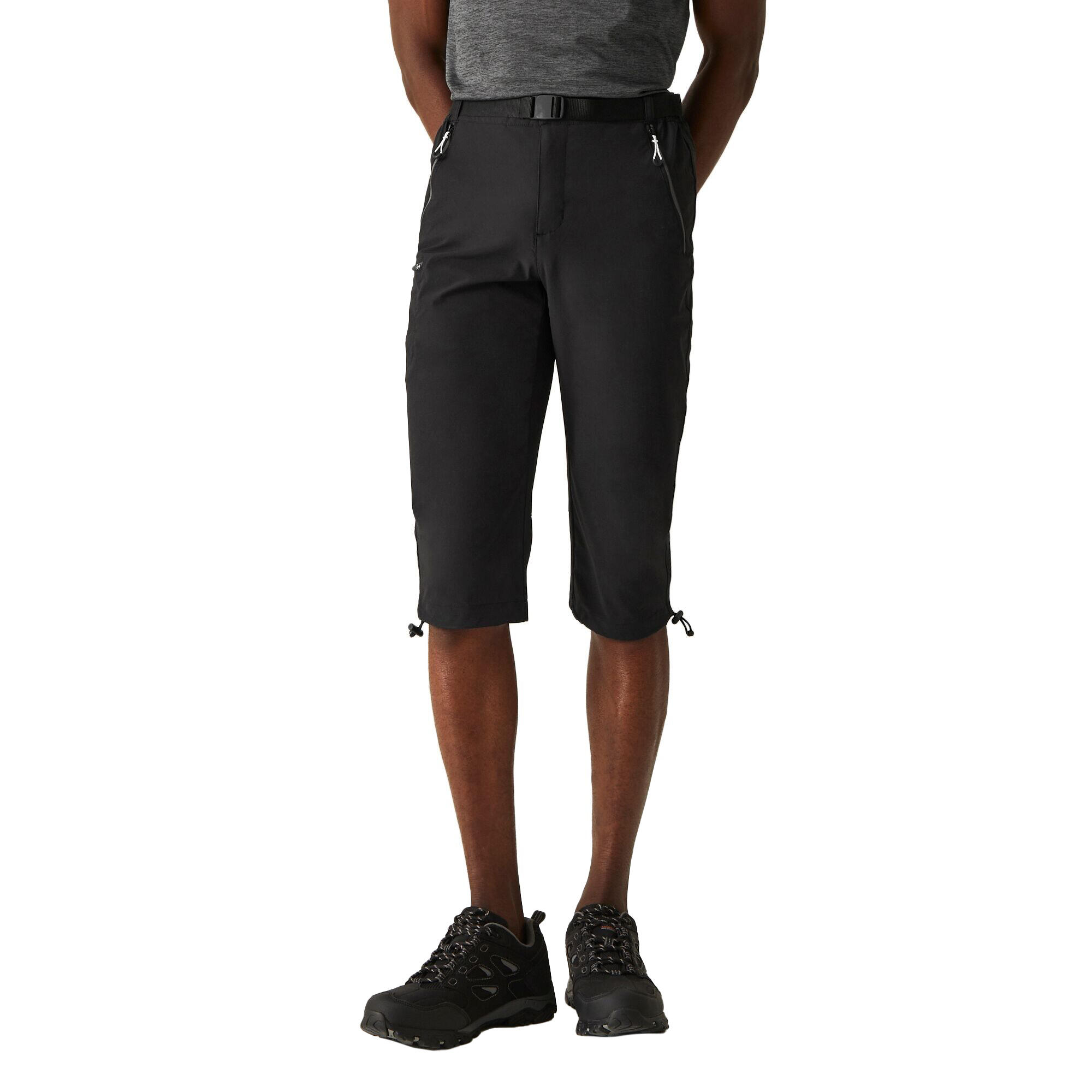"Xert Stretch III" Capri Shorts für Aktiv Herren Schwarz 4/5