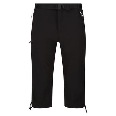 Heren xert stretch iii stretch active capri shorts (zwart)