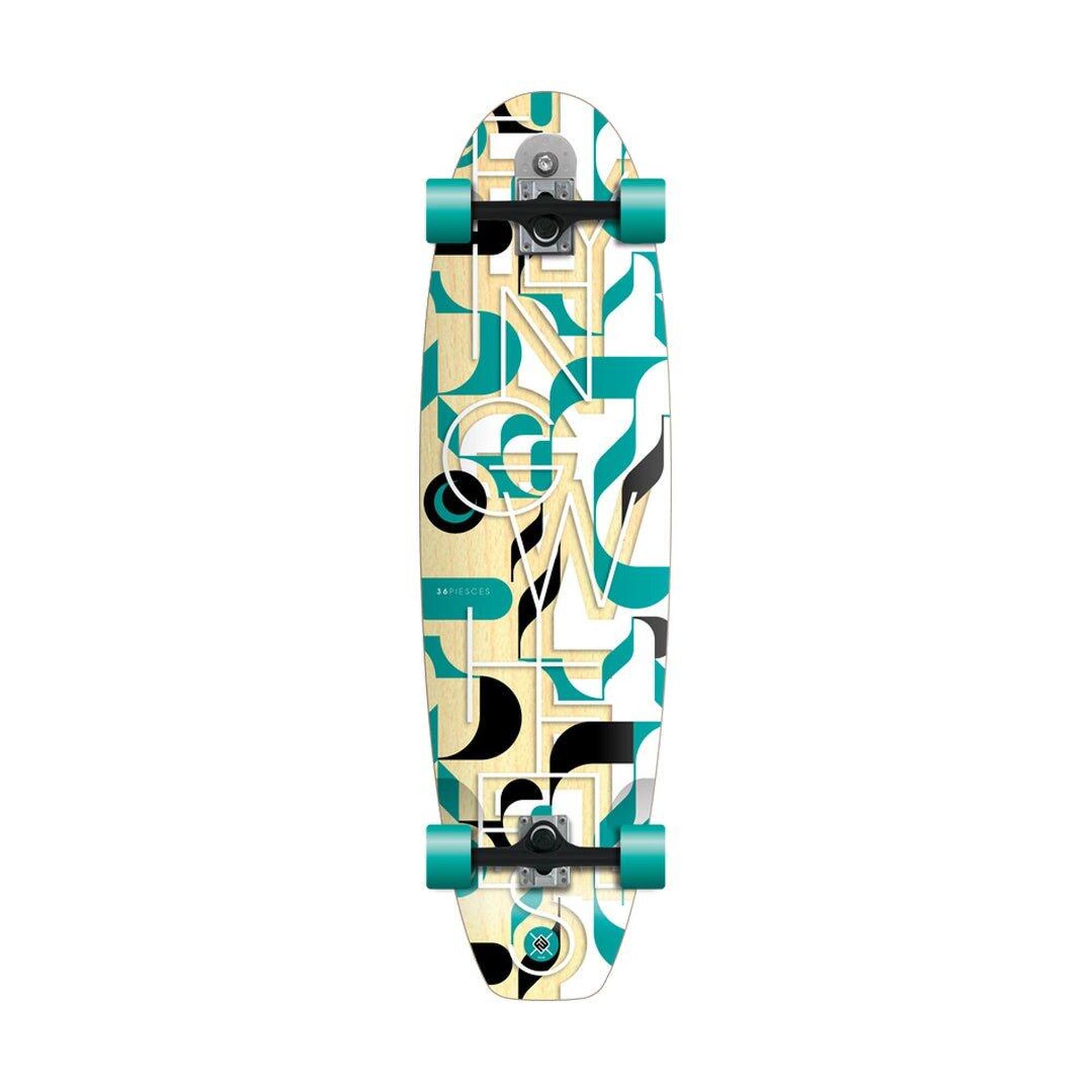 Flying-wheels - Pisces 36 - Surfskate - Longboard Skate - Vert - Decathlon