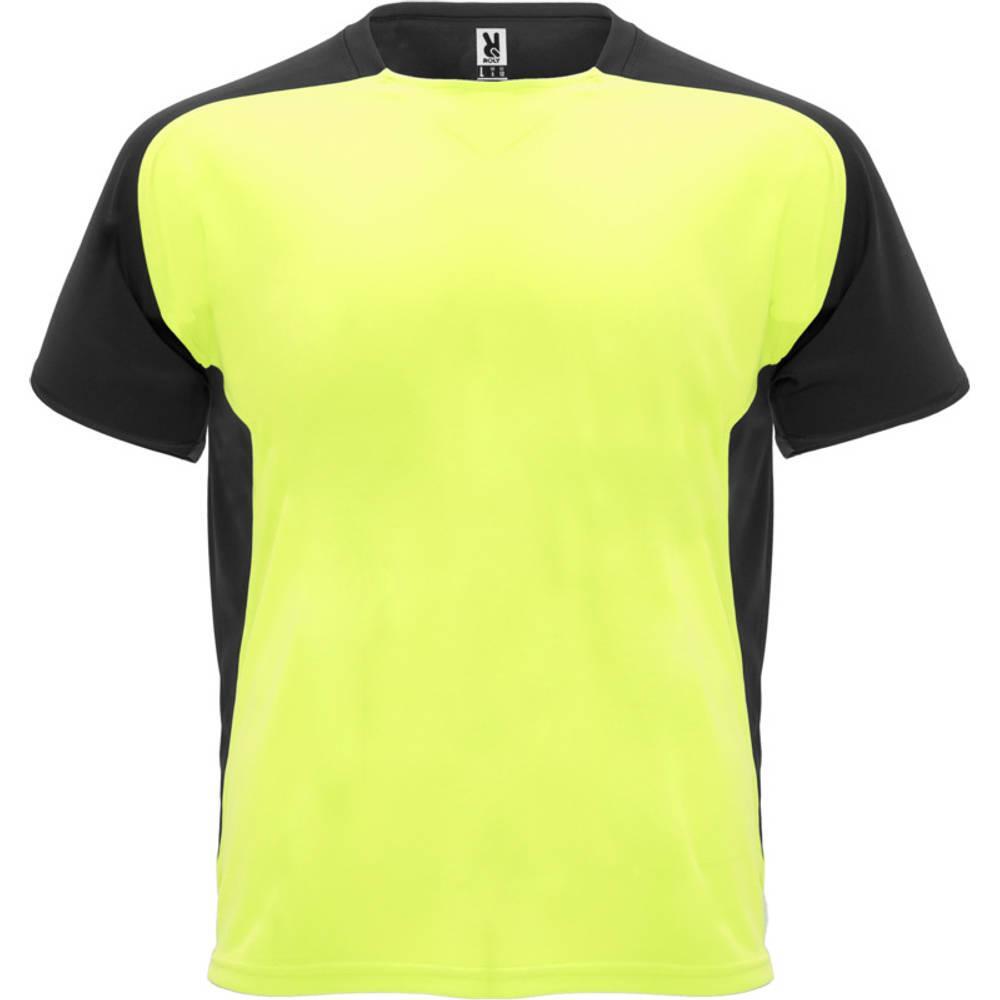 Childrens/Kids Bugatti ShortSleeved Sports TShirt (Fluorescent Yellow/Solid