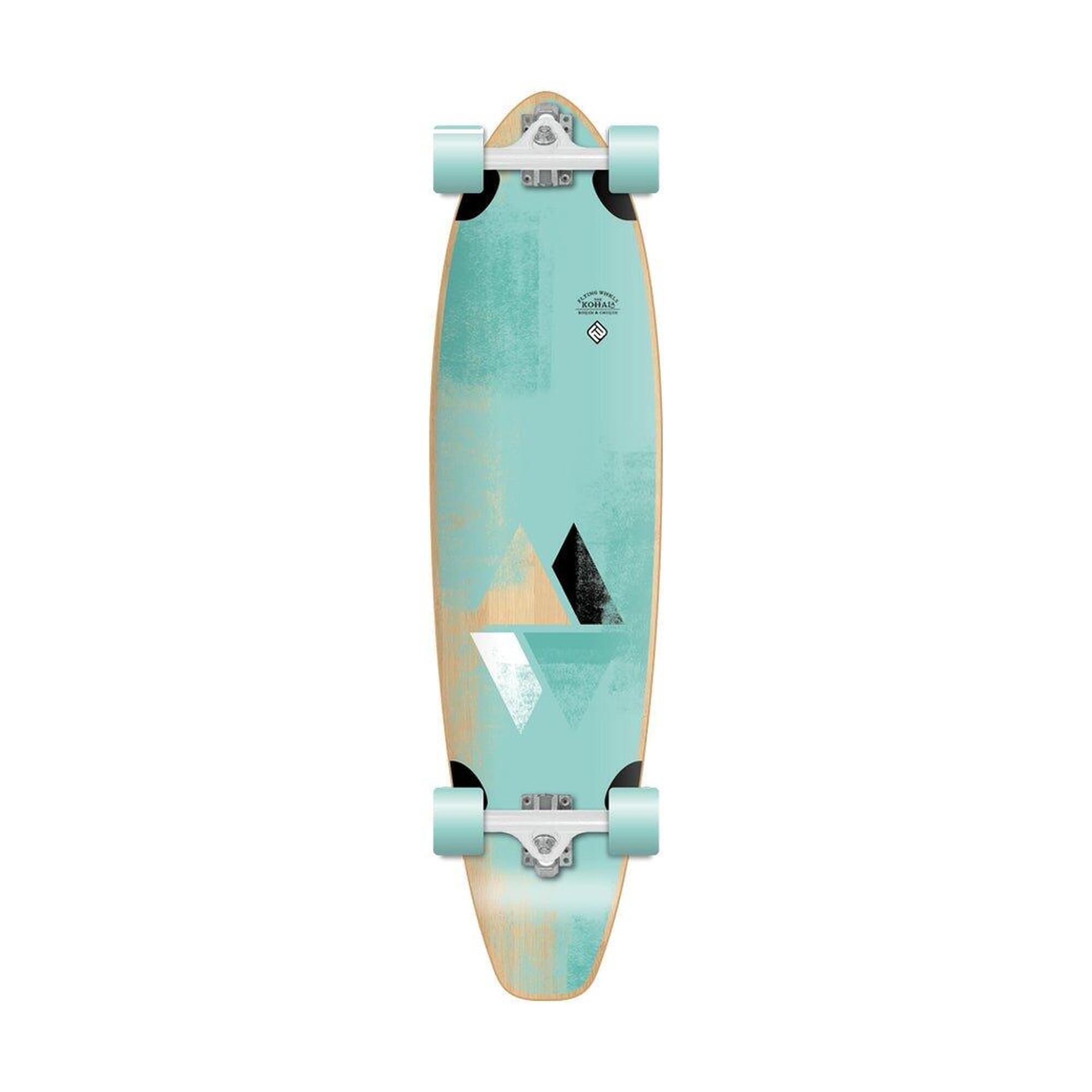 Flying-wheels - Kohala 37 - Skateboard Chill - Longboard Skate - Blanc|bleu - Decathlon