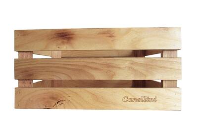 Houten krat canellini voor fiets