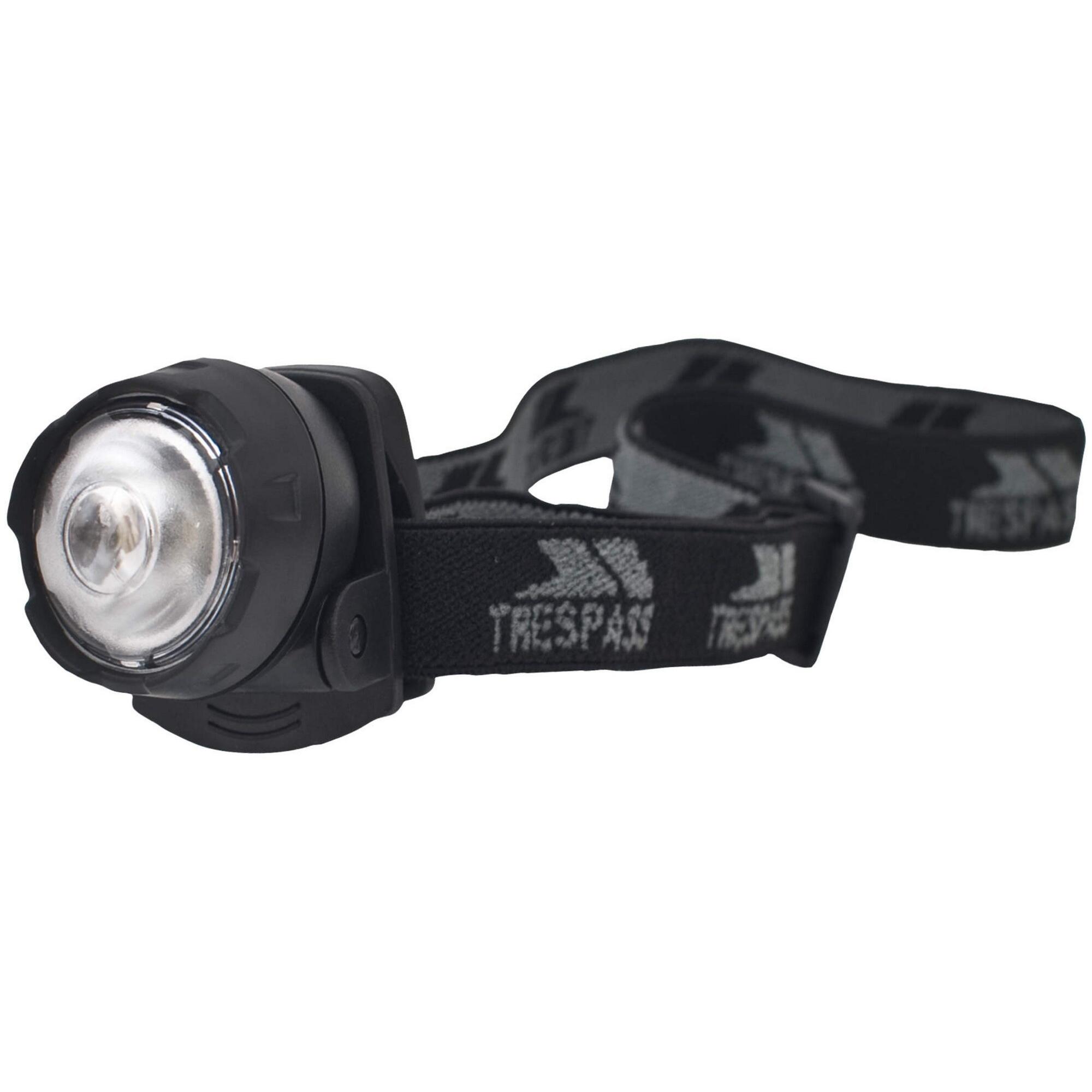 TRESPASS Flasher Torcia Frontale LED Trespass Nero