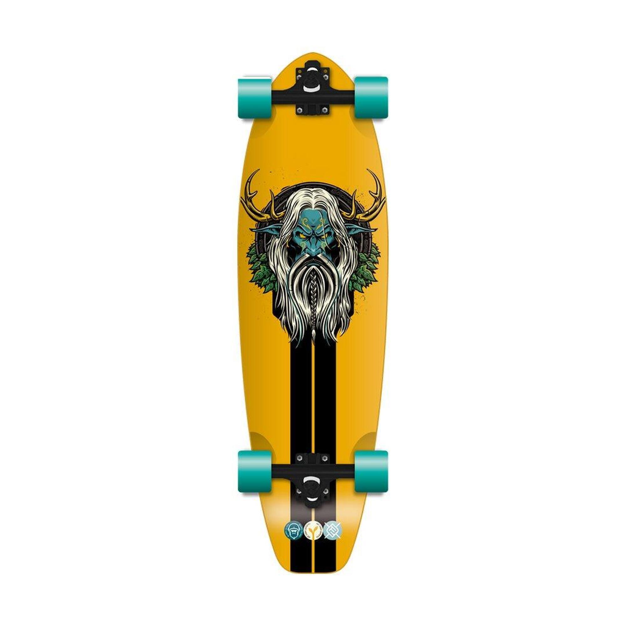 Flying-wheels - Burnclan 32 - Skateboard Chill - Cruiser Skate - Jaune - Decathlon