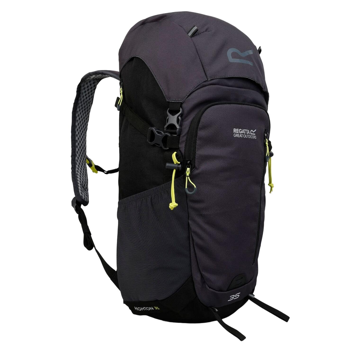 35L Zaino Regatta Highton V2 Nero Grigio Foca 3/4