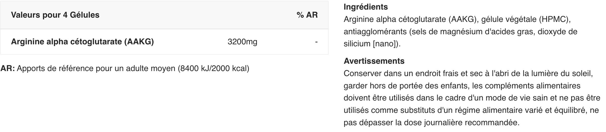 L-Arginine - AAKG 2/3