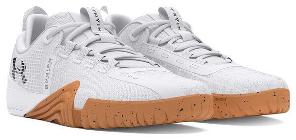 Chaussures de Training Under Armour Reign 6 Blanc Homme 3/5