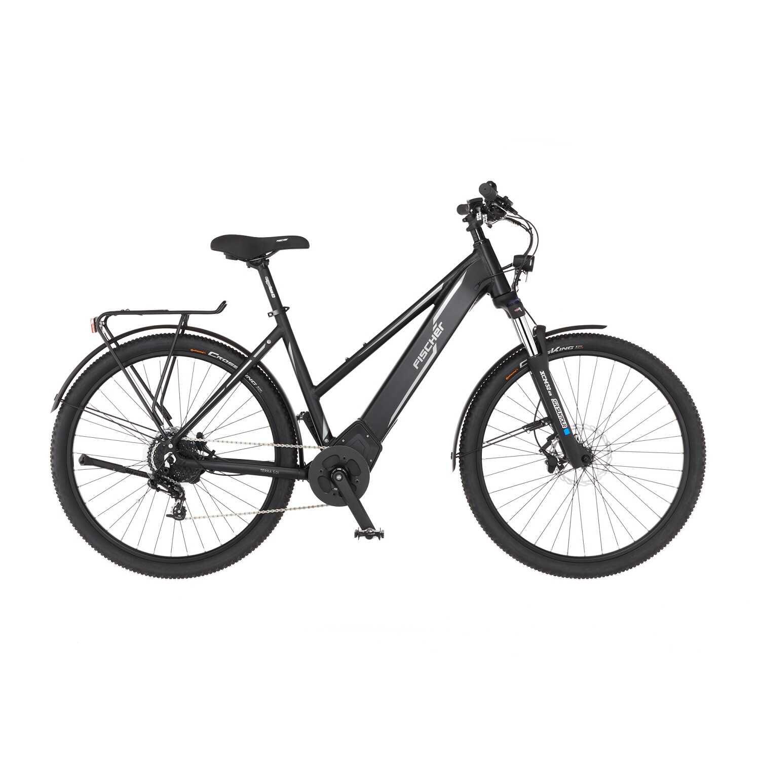 FISCHER BIKE FISCHER E-Bike ATB TERRA 5.0i schwarz matt 27,5 Zoll RH 49 cm 504 Wh