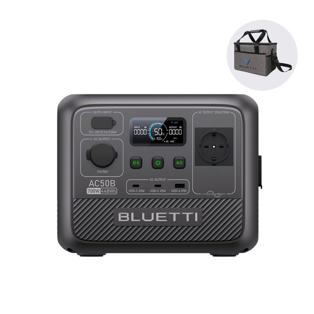 Estação Elétrica Portátil BLUETTI AC50B, 700W para Caravana, Falta de Energia