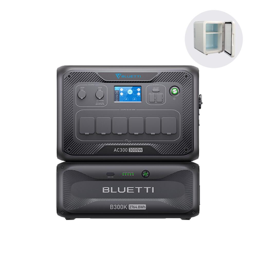 Bateria Expansível BLUETTI AC300+B300K 3000W/2764,8Wh, para Campismo, Emergência