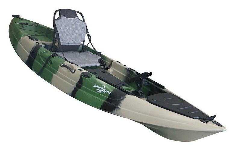 Kajak jednoosobowy wędkarski stabilny do pływania Scorpio kayak Lagoon 9 5/5