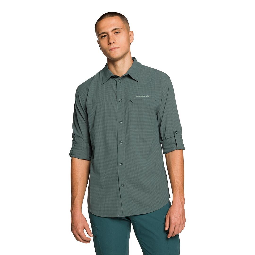 Chemise manches longues Vignemale DF Trangoworld - Vert M 2/6