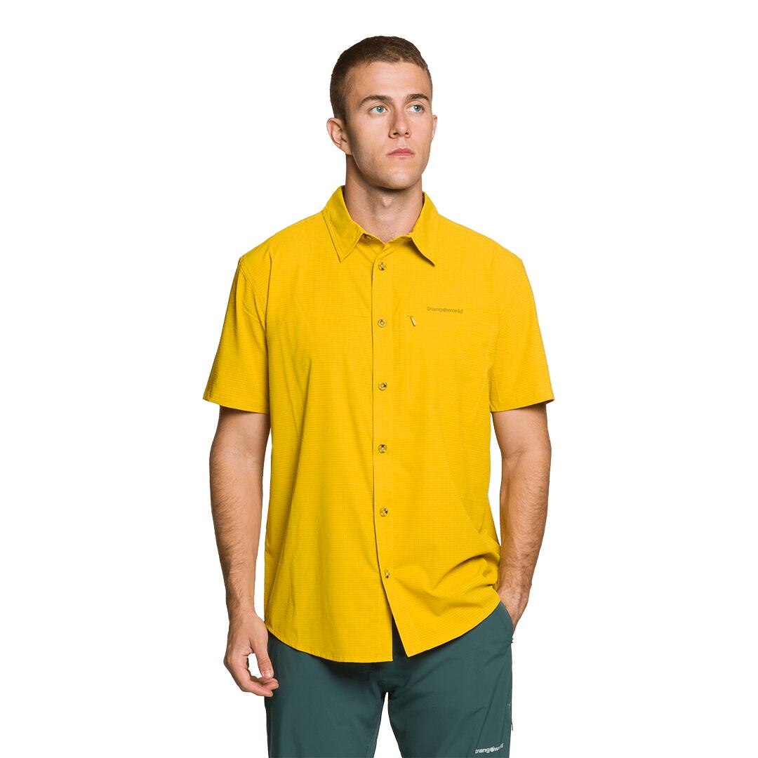 Camisa mangas cortas para Hombre Trangoworld Esera df Naranja/Gris 2/4