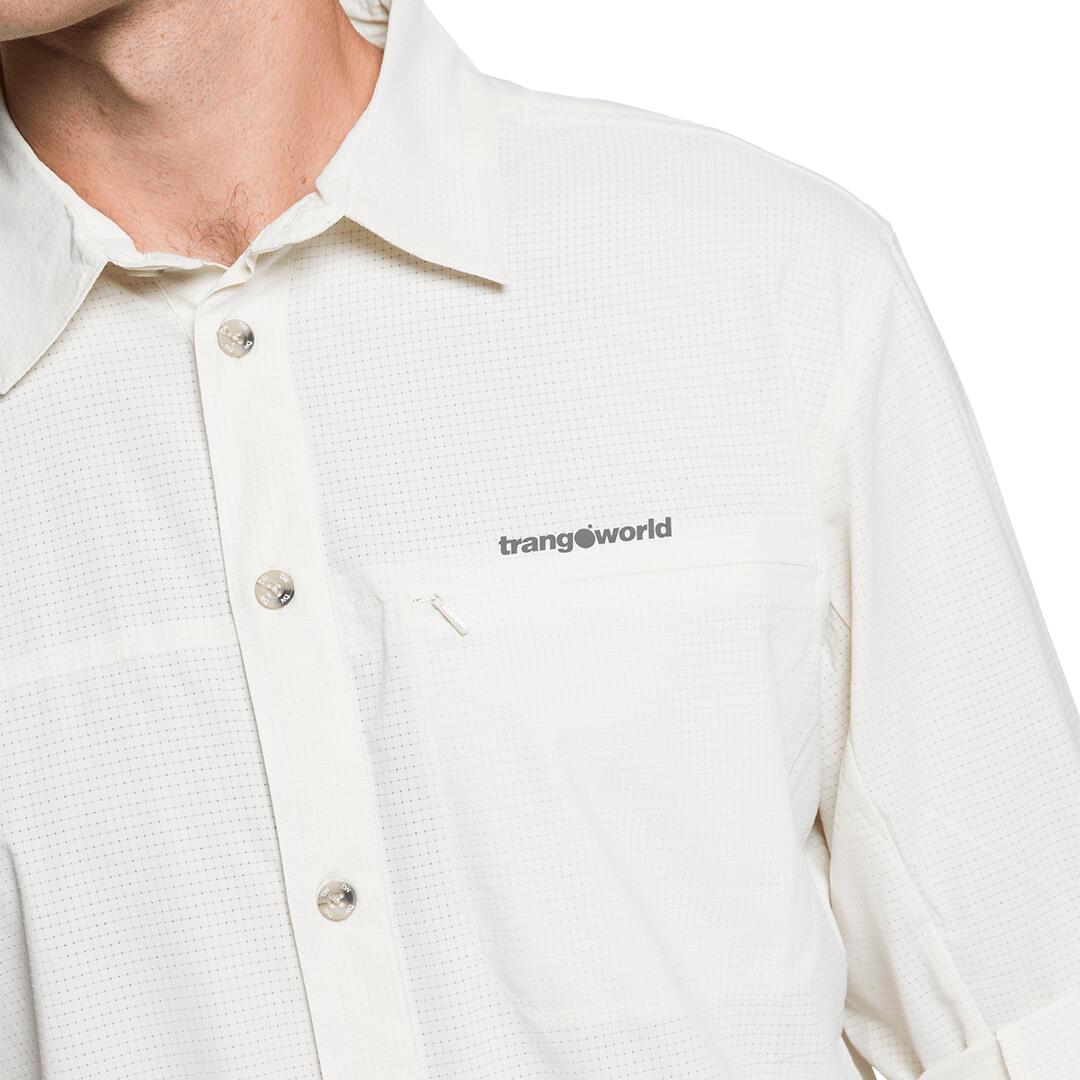 Chemise manches longues Vignemale DF Trangoworld - Beige, XL 5/5