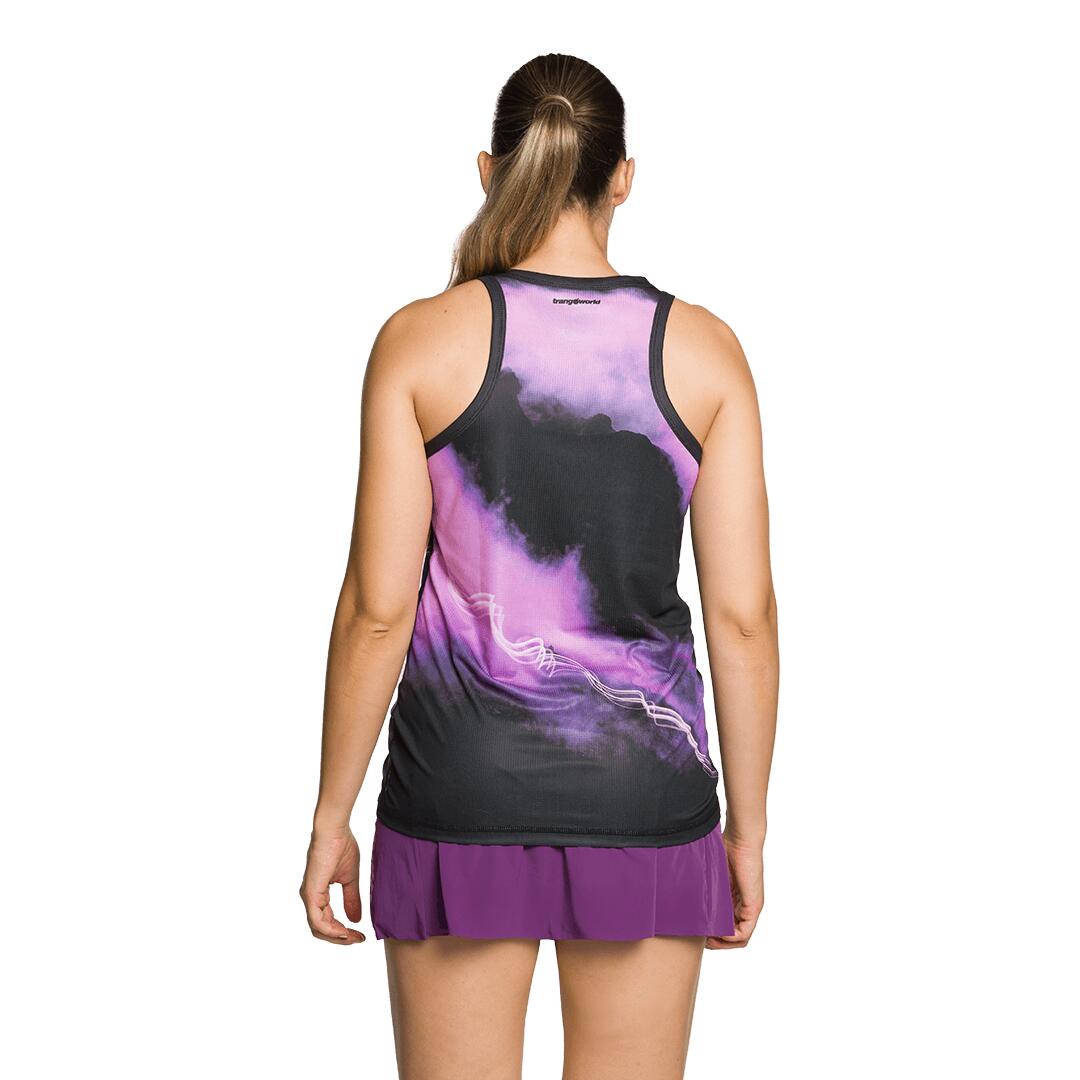 Camiseta de Trail Running para Mujer Trangoworld Gaube Rosa 3/4