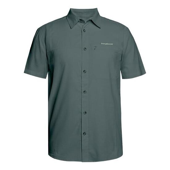 Camisa mangas cortas para Hombre Trangoworld Esera df Verde/Gris