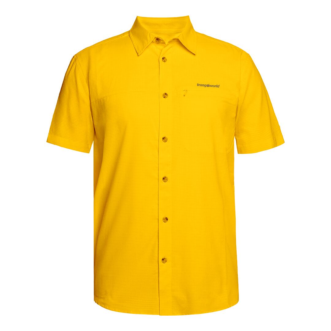 TRANGOWORLD Camisa mangas cortas para Hombre Trangoworld Esera df Naranja/Gris protección UV