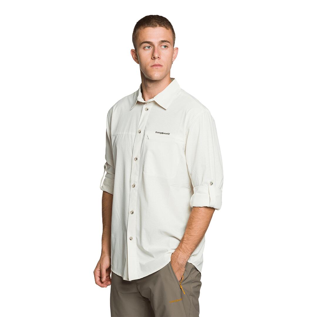 Chemise manches longues Vignemale DF Trangoworld - Beige, XL 4/5