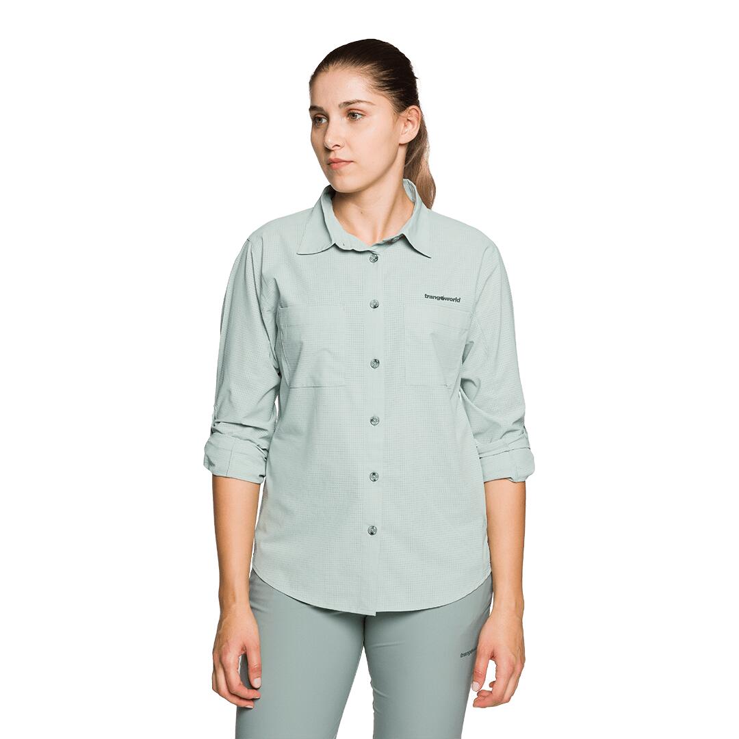 Camisa mangas largas para Mujer Trangoworld Ardones df Verde 2/5