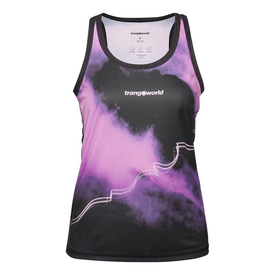 TRANGOWORLD Camiseta sin mangas de Trail Running para Mujer Trangoworld Gaube Rosa