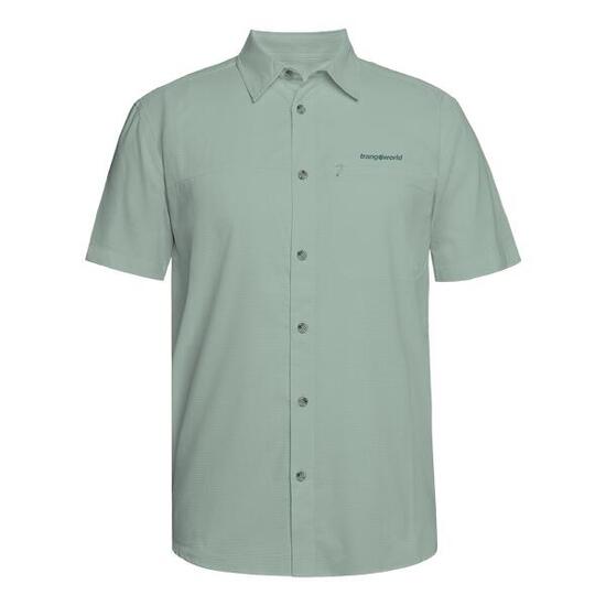 Camisa mangas cortas para Hombre Trangoworld Esera df Verde/Gris